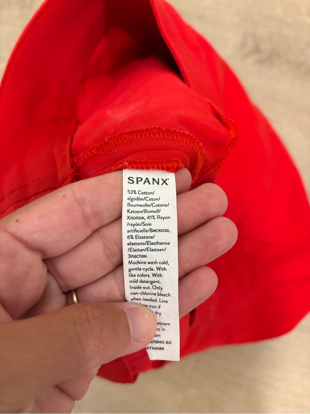SPANX Bright Red On The Go Shorts - Picture 4 of 6